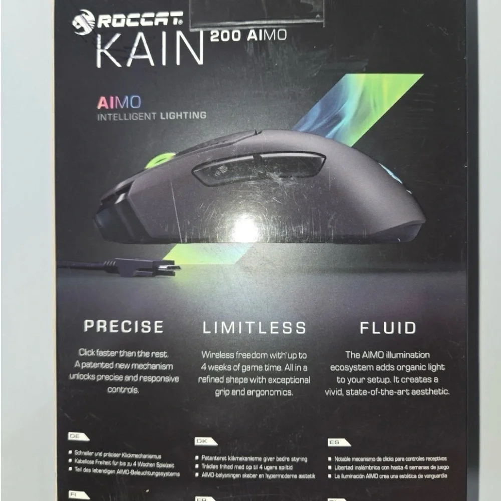 Kain 200 AIMO Wireless Mouse - Black